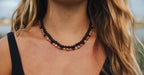 Raw Honey Amber & Smoky Quartz Necklace