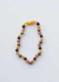 Raw Honey Amber & Smoky Quartz Necklace