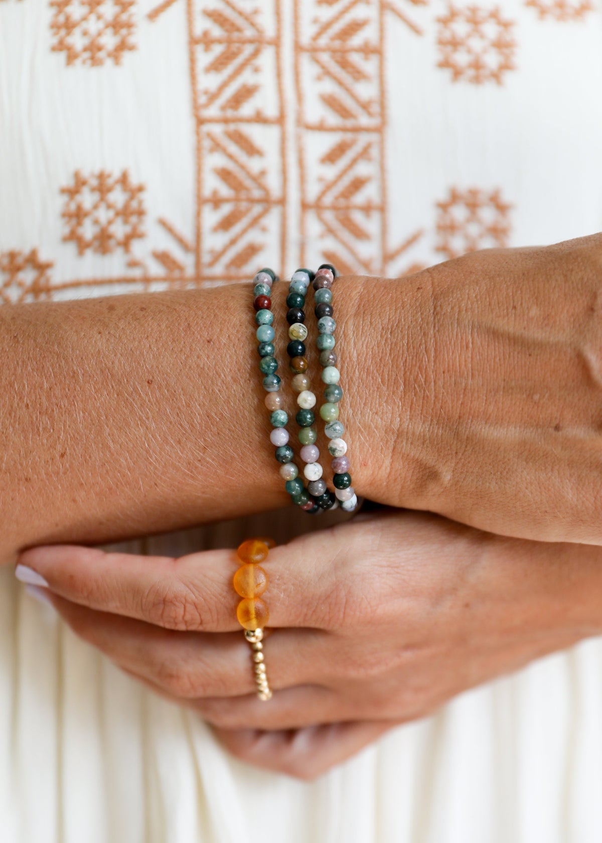 Polished Agate Bracelet