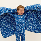 Blue Football Playbook- Big Kid Pajama