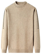 Men's Plus Size Texture Mock Neck Sweater