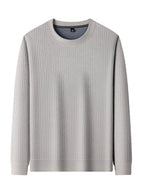 Men's Plus Size Textured Pattern Slim Fit Sweater